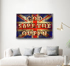 GOD SAVE THE QUEEN by Art Frankenberg on GIANT ART - red typography