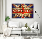 GOD SAVE THE QUEEN by Art Frankenberg on GIANT ART - red typography