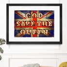 GOD SAVE THE QUEEN by Art Frankenberg on GIANT ART - red typography