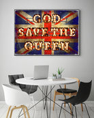 GOD SAVE THE QUEEN by Art Frankenberg on GIANT ART - red typography