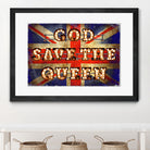 GOD SAVE THE QUEEN by Art Frankenberg on GIANT ART - red typography