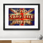 GOD SAVE THE QUEEN by Art Frankenberg on GIANT ART - red typography