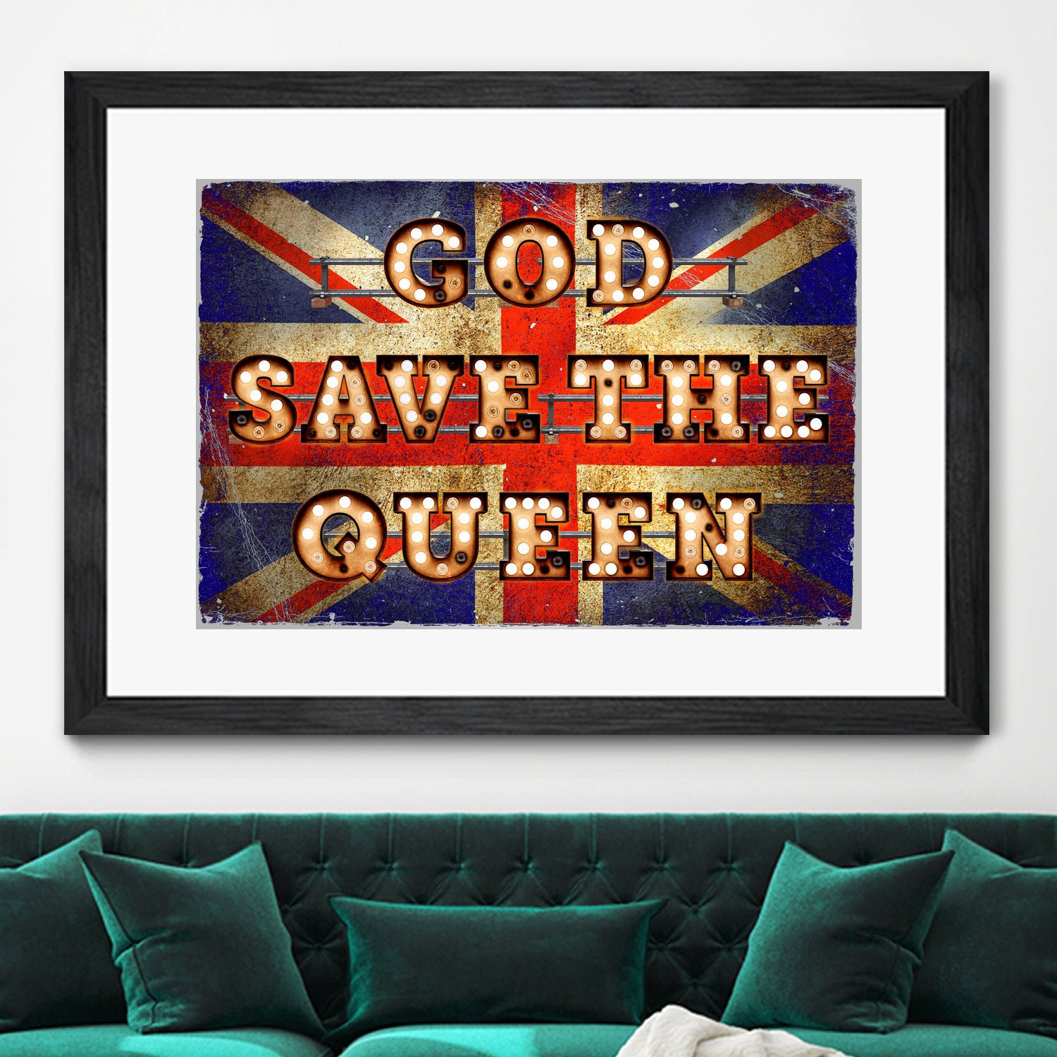 GOD SAVE THE QUEEN by Art Frankenberg on GIANT ART - red typography