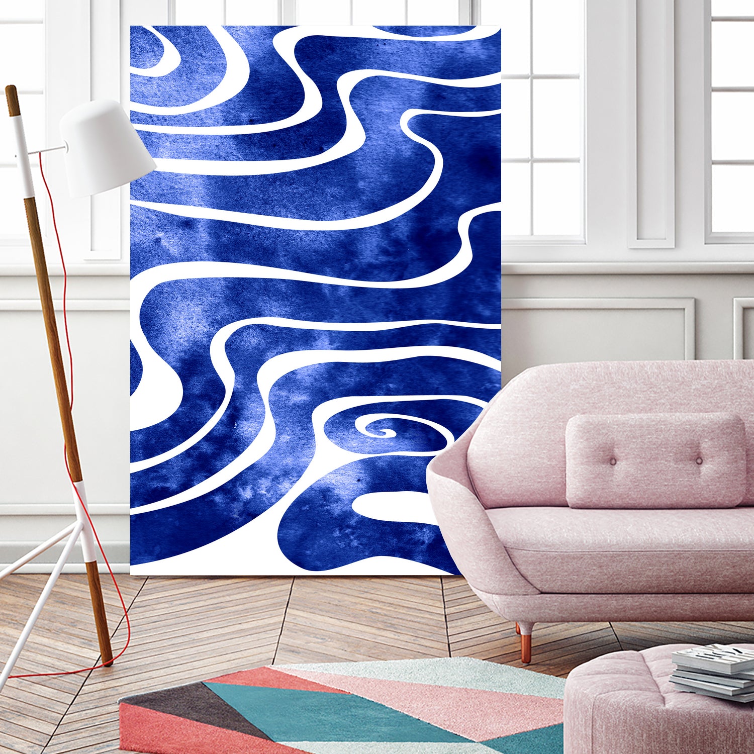 Tide V by Stevyn Llewellyn on GIANT ART - blue digital painting