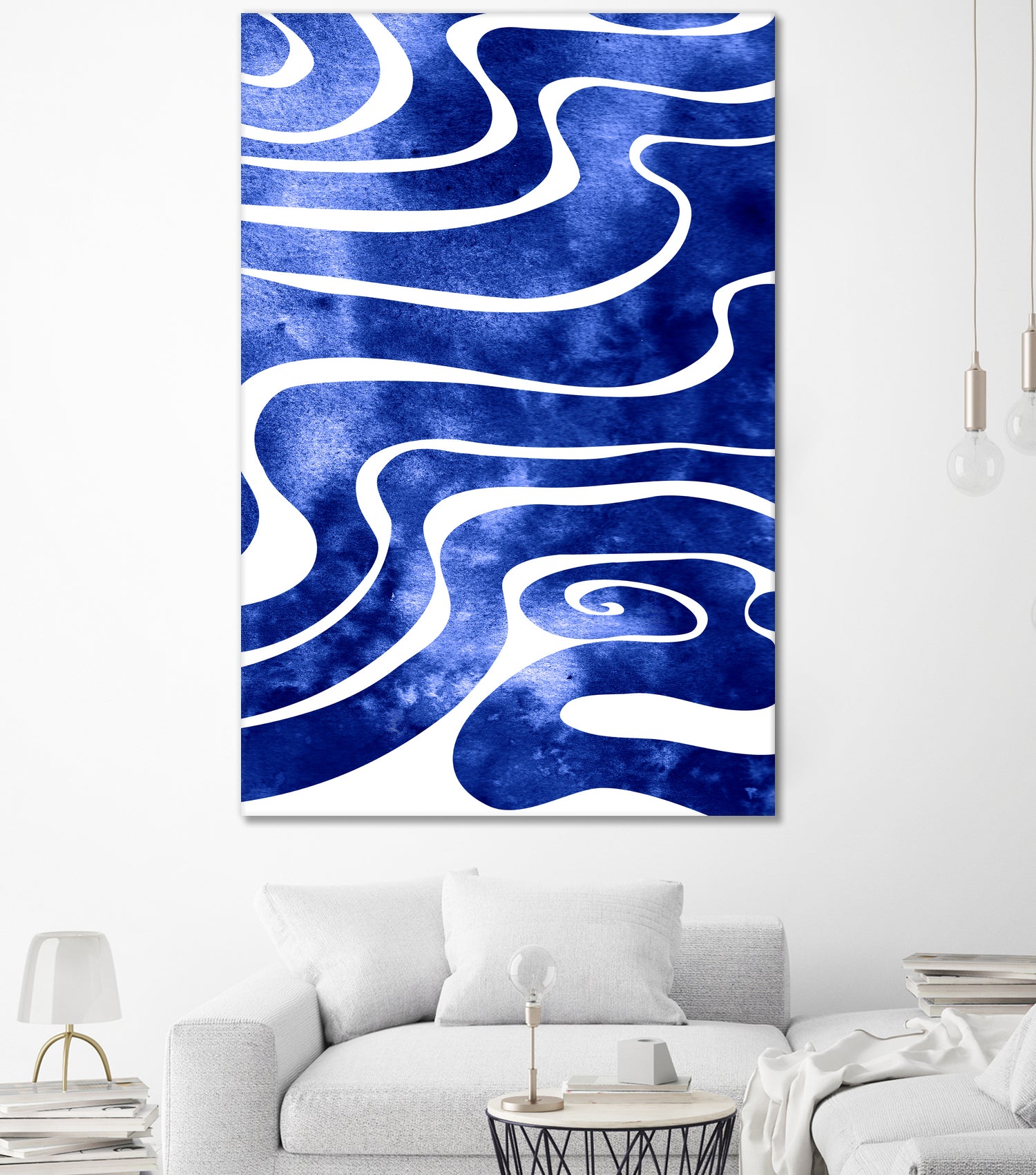 Tide V by Stevyn Llewellyn on GIANT ART - blue digital painting