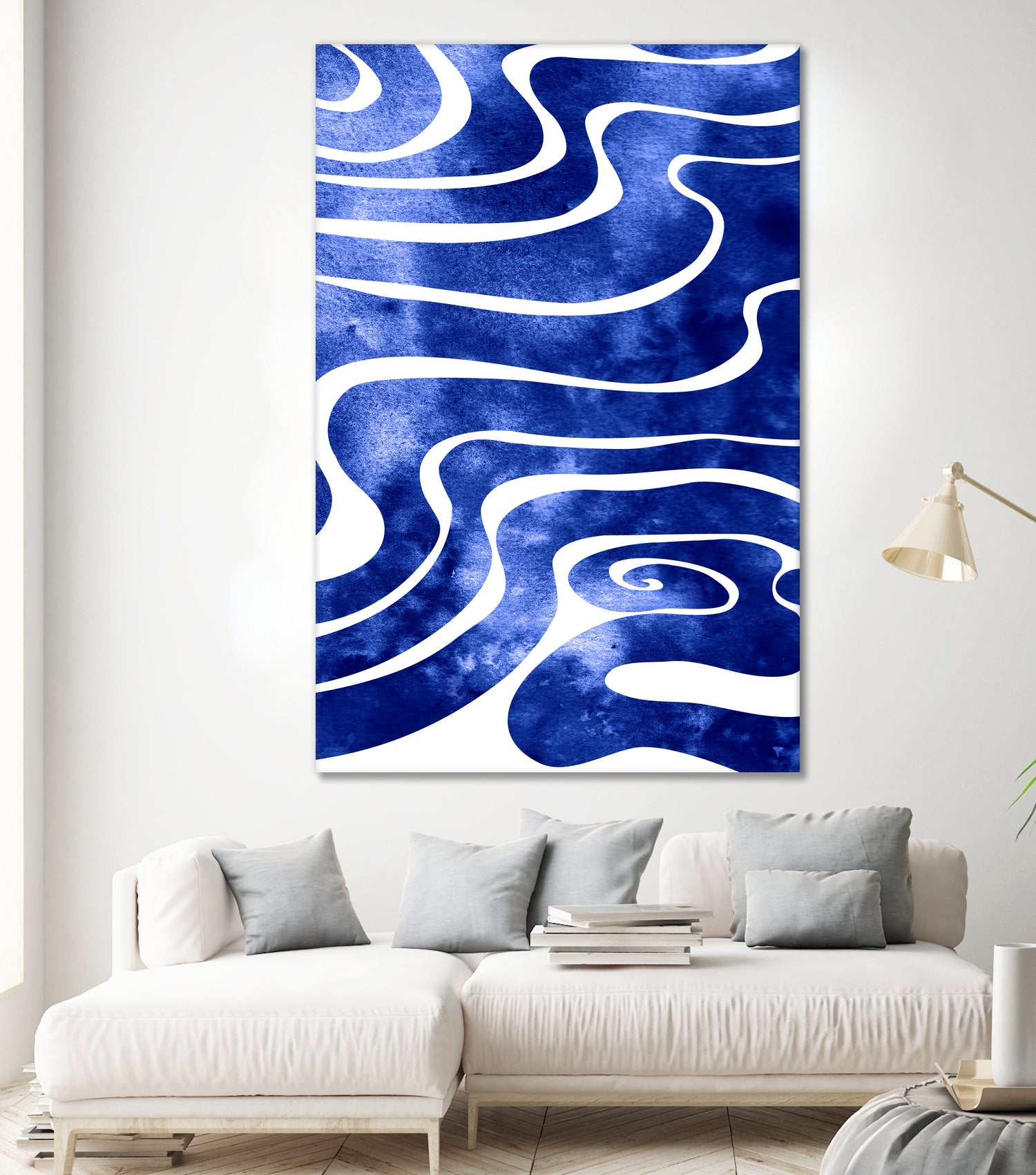 Tide V by Stevyn Llewellyn on GIANT ART - blue digital painting