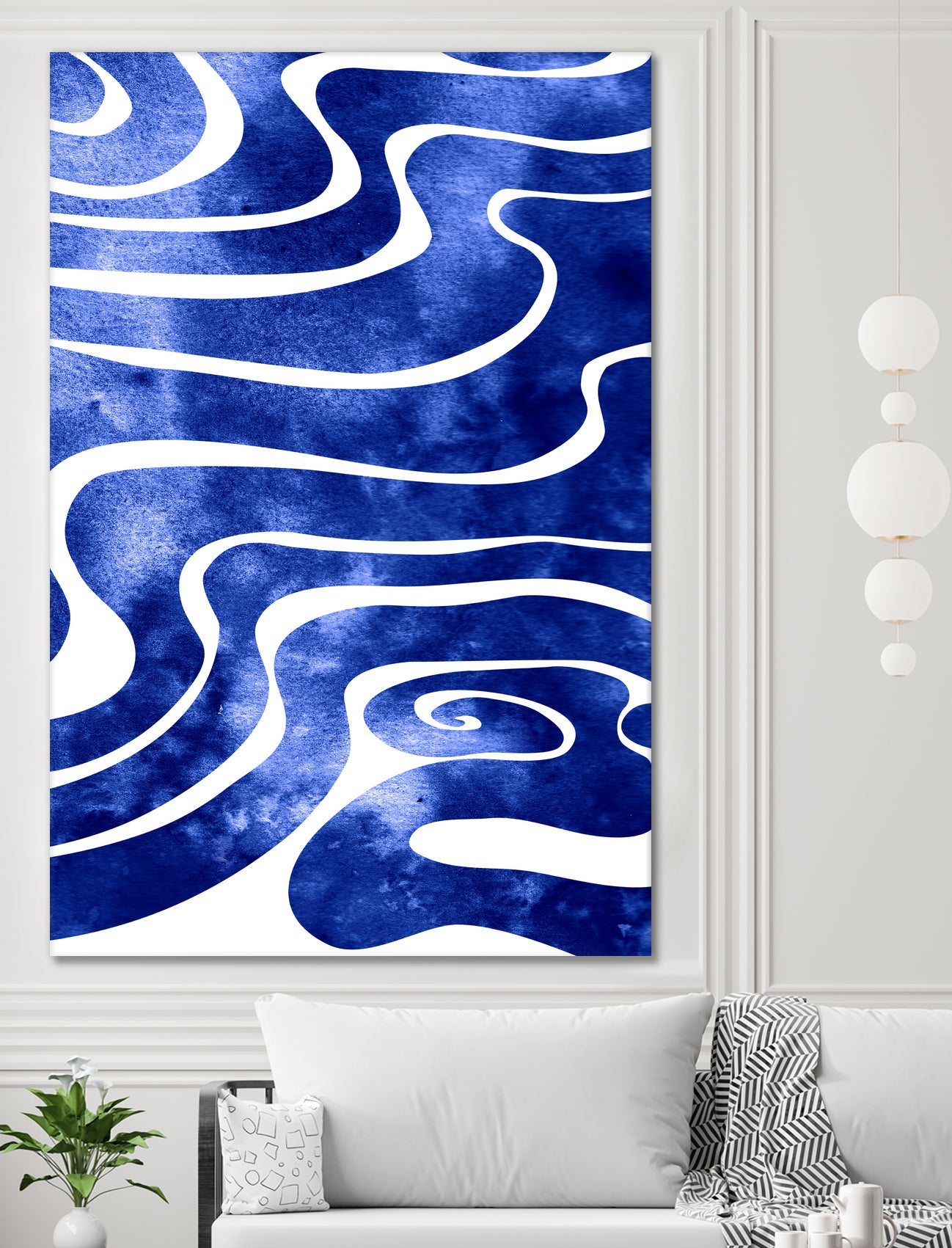 Tide V by Stevyn Llewellyn on GIANT ART - blue digital painting