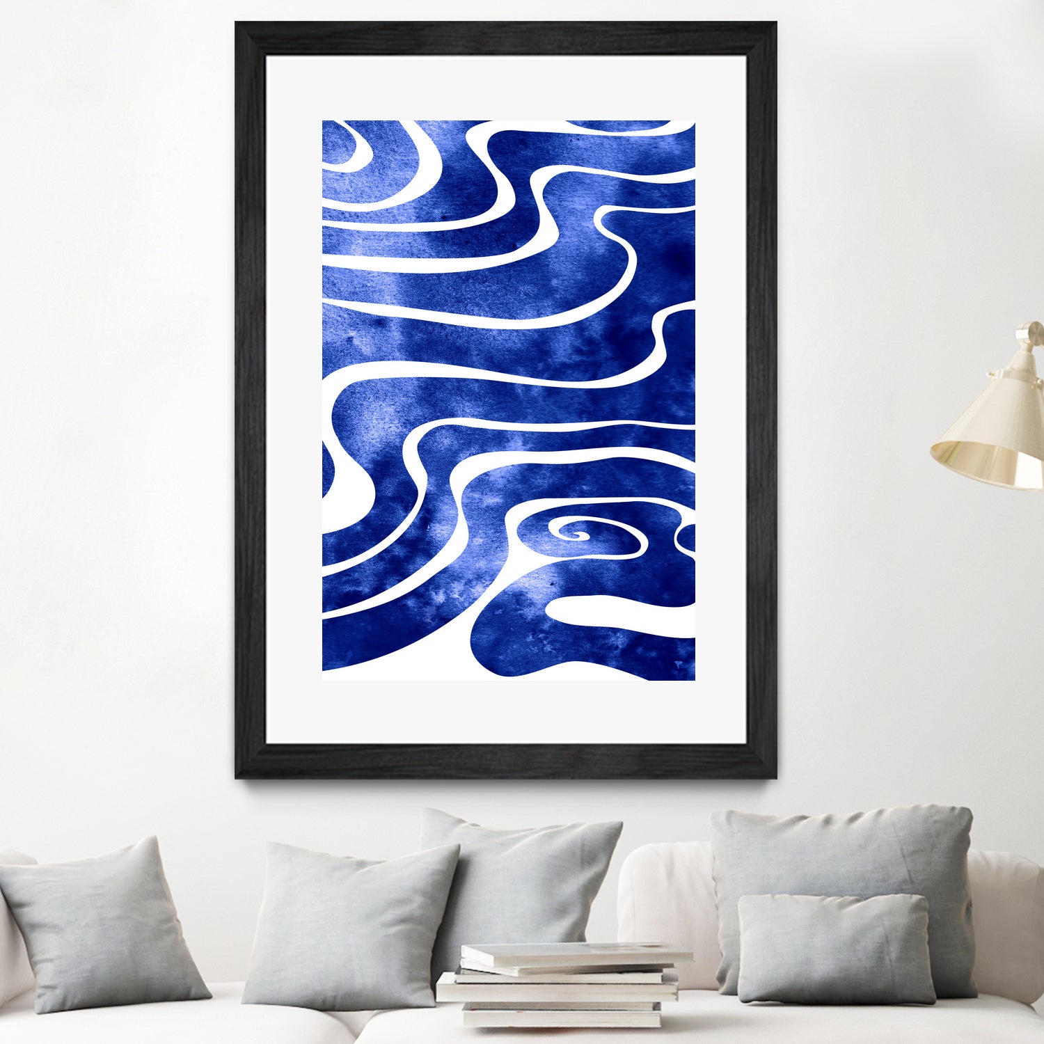 Tide V by Stevyn Llewellyn on GIANT ART - blue digital painting