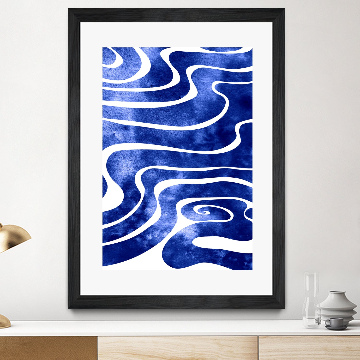 Tide V by Stevyn Llewellyn on GIANT ART - blue digital painting