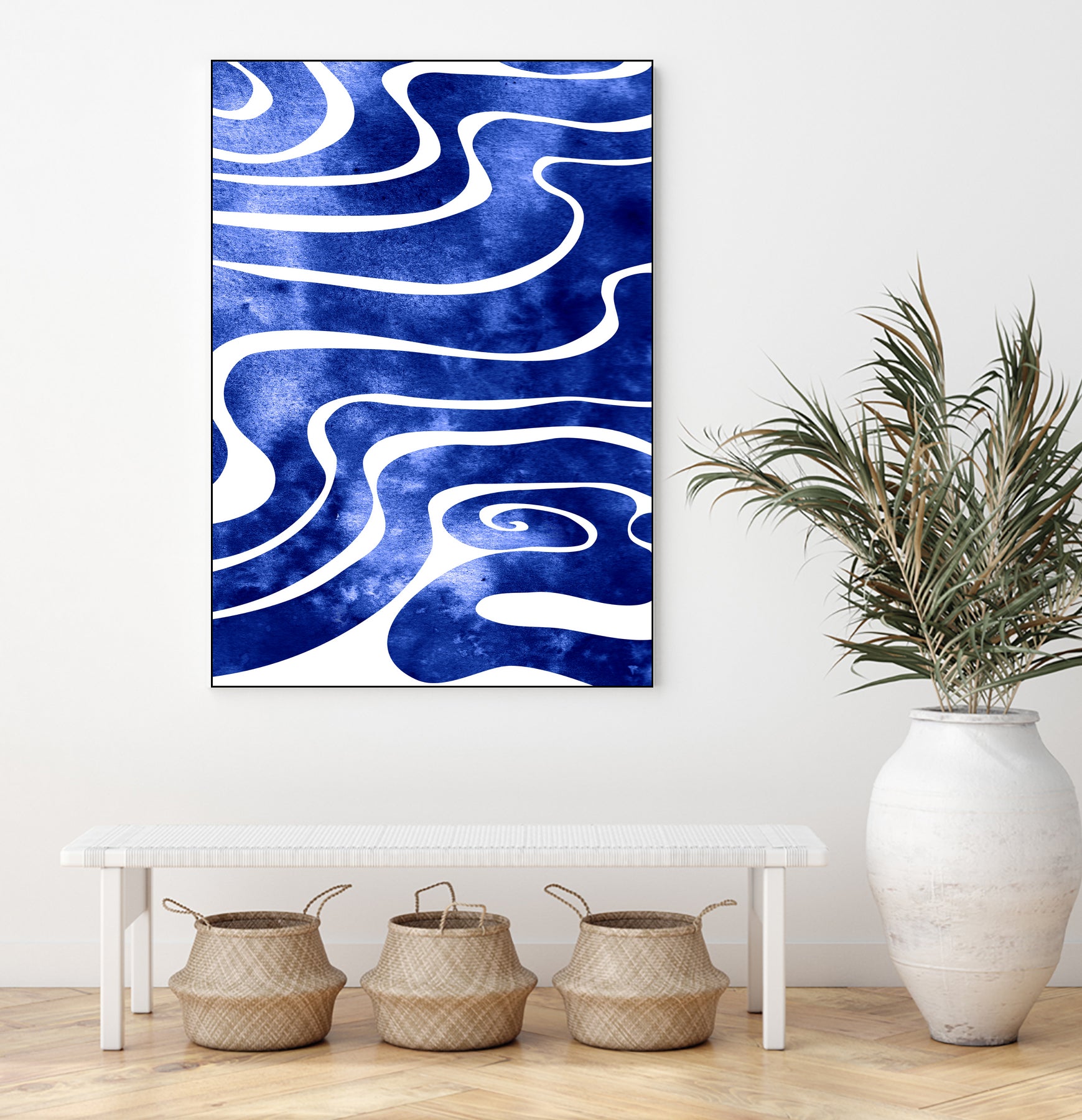 Tide V by Stevyn Llewellyn on GIANT ART - blue digital painting