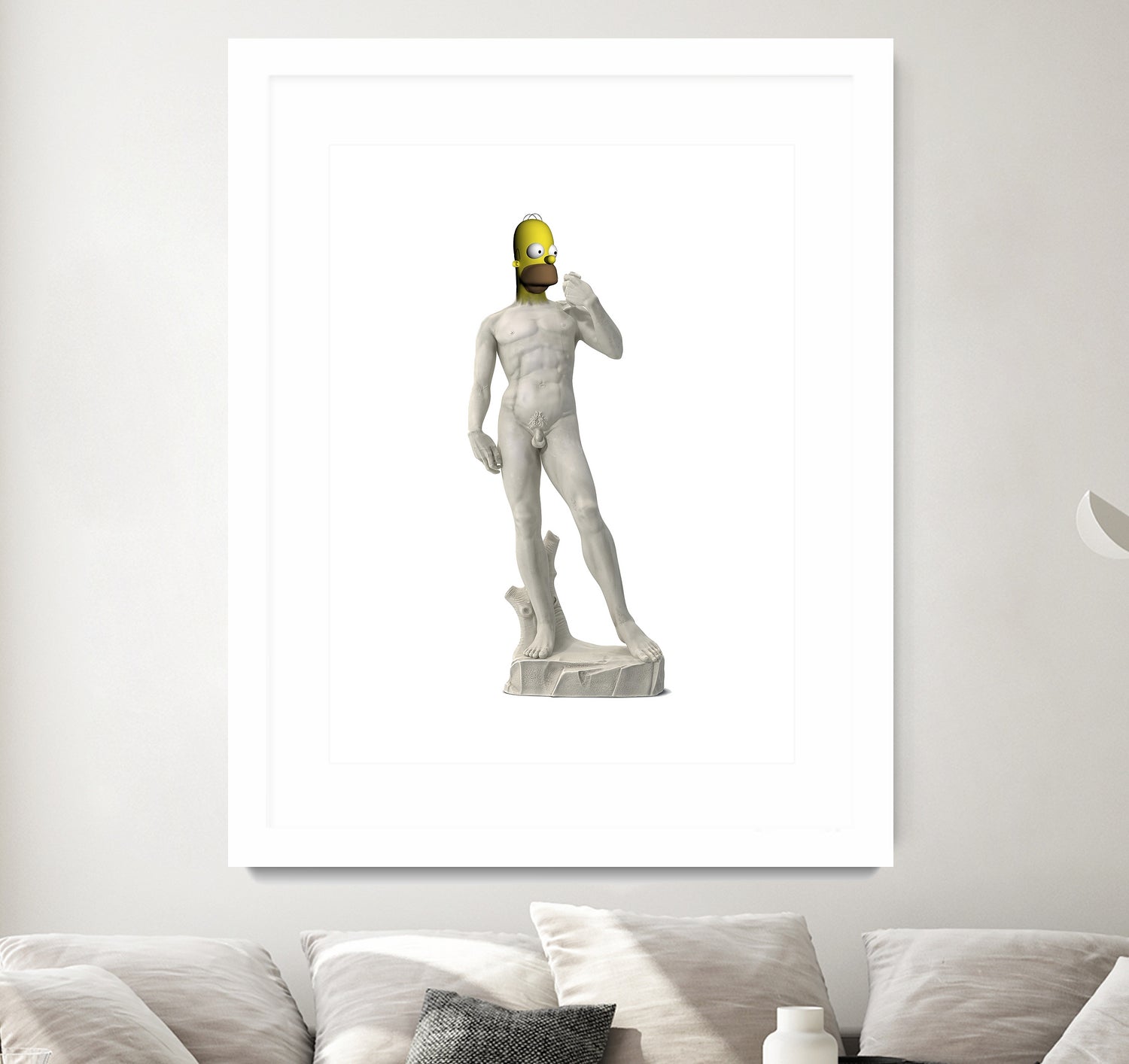 HOMER DAVID SIMPSON by Michael Benisty on GIANT ART - white photo illustration