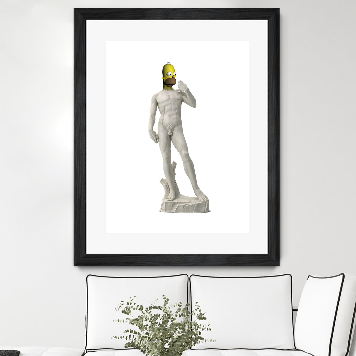 HOMER DAVID SIMPSON by Michael Benisty on GIANT ART - white photo illustration