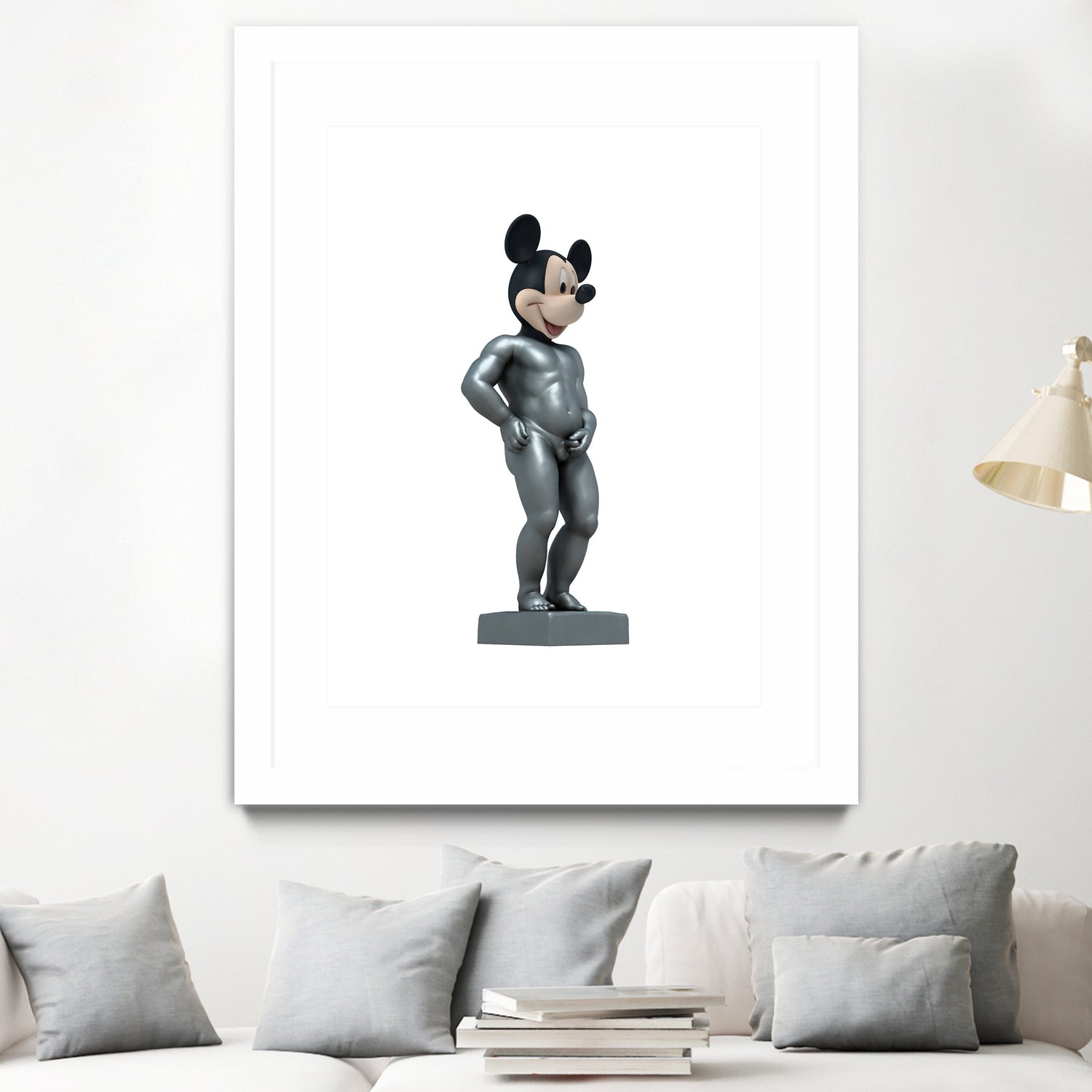 MICKEY MANEKKEN PISS by Michael Benisty on GIANT ART - white photo illustration