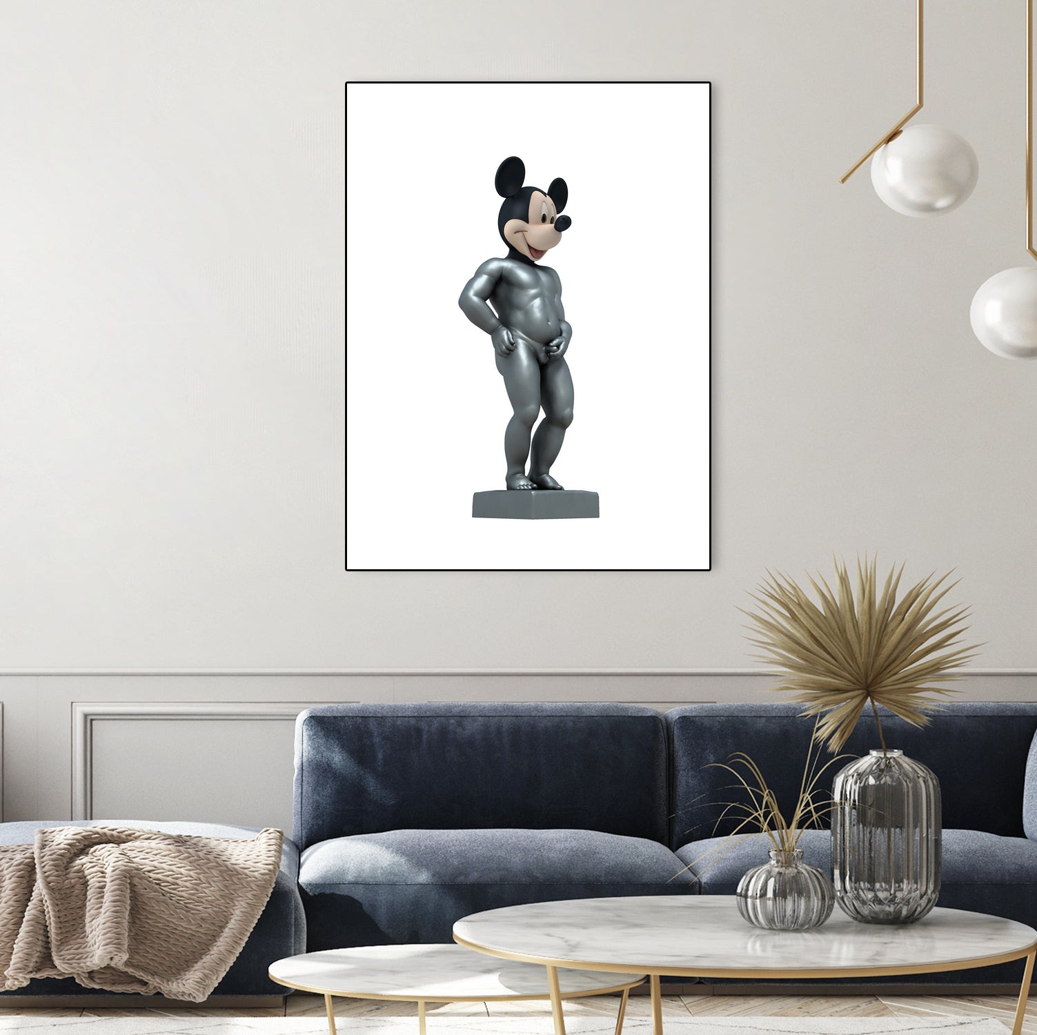 MICKEY MANEKKEN PISS by Michael Benisty on GIANT ART - white photo illustration