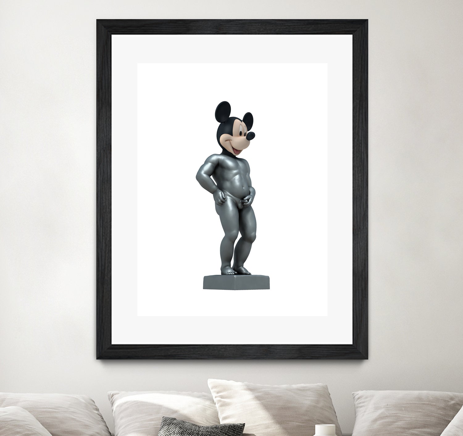 MICKEY MANEKKEN PISS by Michael Benisty on GIANT ART - white photo illustration