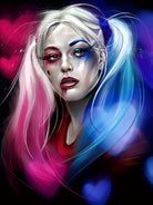 Harley Quinn by Dmitry Belov on GIANT ART - black digital painting