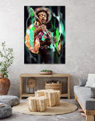 Jimi Hendrix by Dmitry Belov on GIANT ART - black digital painting