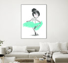 WinterBallerina by Holly Hatam on GIANT ART - blue digital drawing