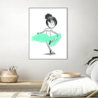 WinterBallerina by Holly Hatam on GIANT ART - blue digital drawing