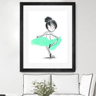 WinterBallerina by Holly Hatam on GIANT ART - blue digital drawing