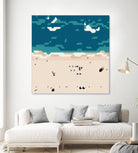 Miami beach by antony squizzato on GIANT ART - blue digital painting