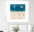 Miami beach by antony squizzato on GIANT ART - blue digital painting