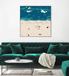 Miami beach by antony squizzato on GIANT ART - blue digital painting