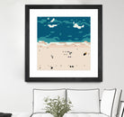 Miami beach by antony squizzato on GIANT ART - blue digital painting