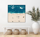 Miami beach by antony squizzato on GIANT ART - blue digital painting