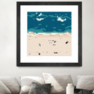 Miami beach by antony squizzato on GIANT ART - blue digital painting