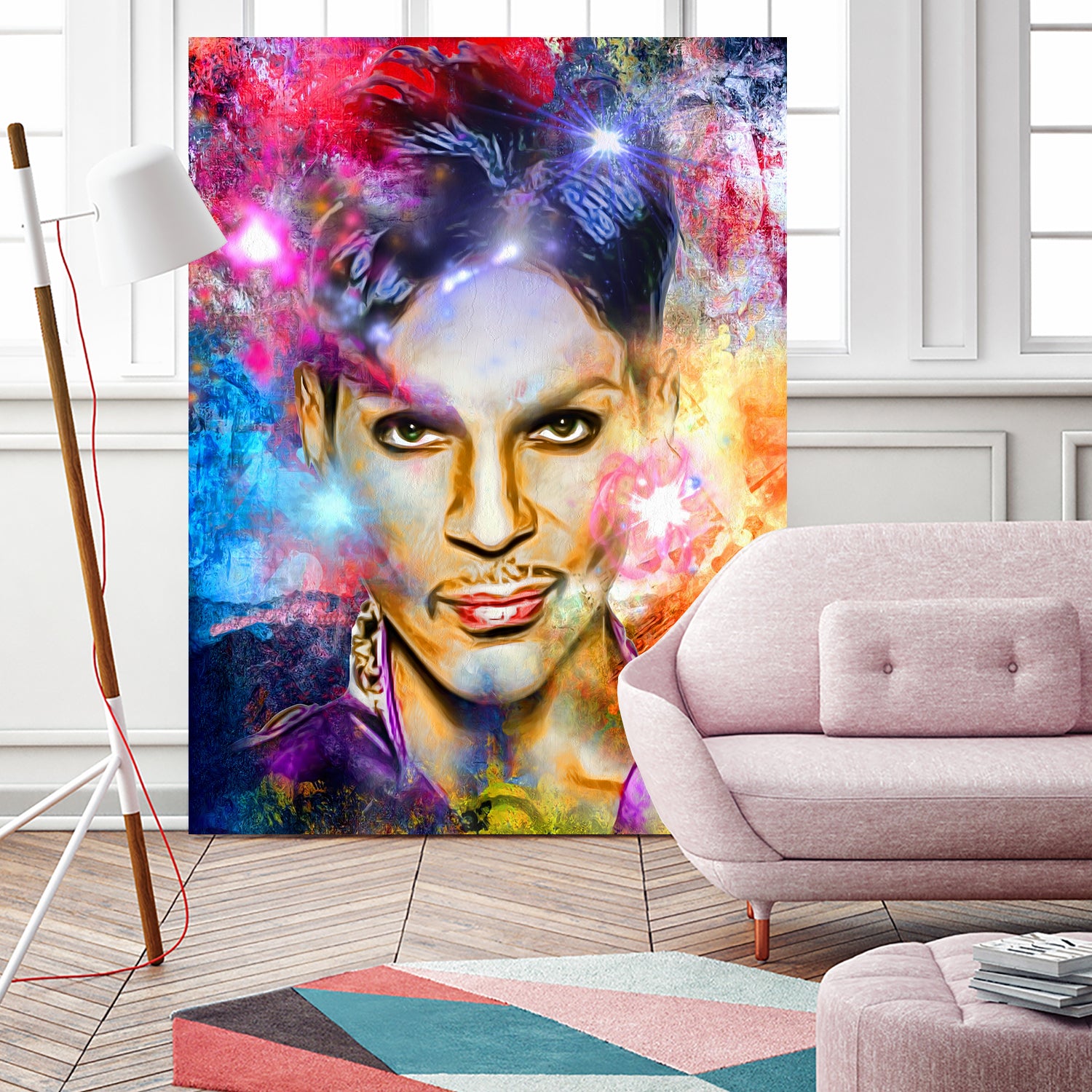 Prince Painted Portrait by Daniel Janda on GIANT ART - black digital painting