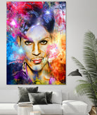 Prince Painted Portrait by Daniel Janda on GIANT ART - black digital painting