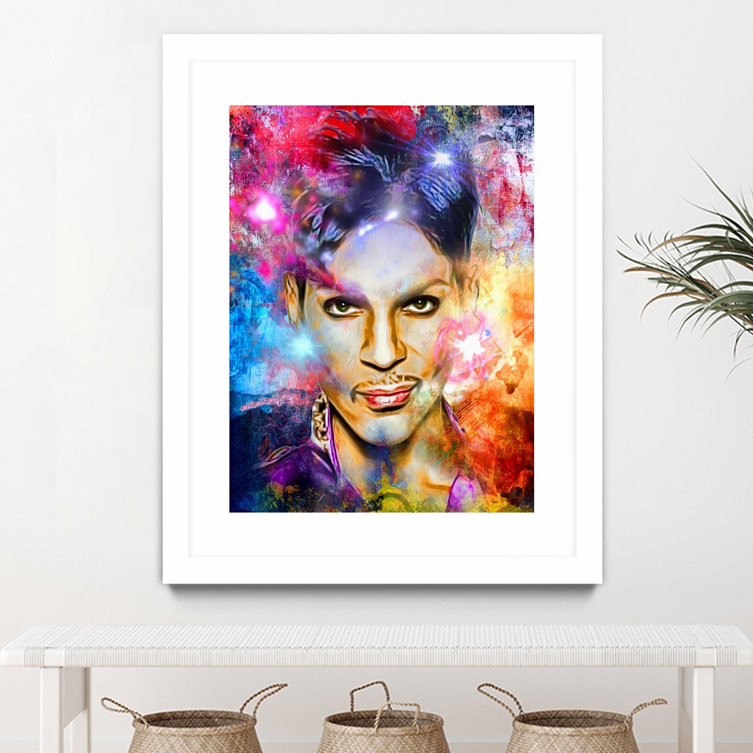 Prince Painted Portrait by Daniel Janda on GIANT ART - black digital painting