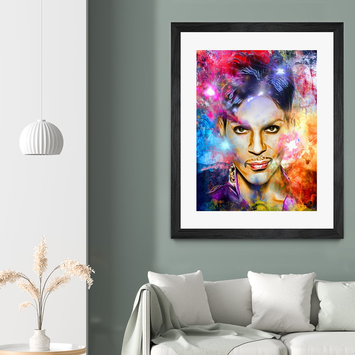 Prince Painted Portrait by Daniel Janda on GIANT ART - black digital painting