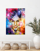 Prince Painted Portrait by Daniel Janda on GIANT ART - black digital painting