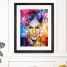 Prince Painted Portrait by Daniel Janda on GIANT ART - black digital painting