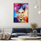 Prince Painted Portrait by Daniel Janda on GIANT ART - black digital painting