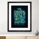 The Creative Adult is the Child Who Has Survived / Typo by Philipp Rietz on GIANT ART - green vector illustration