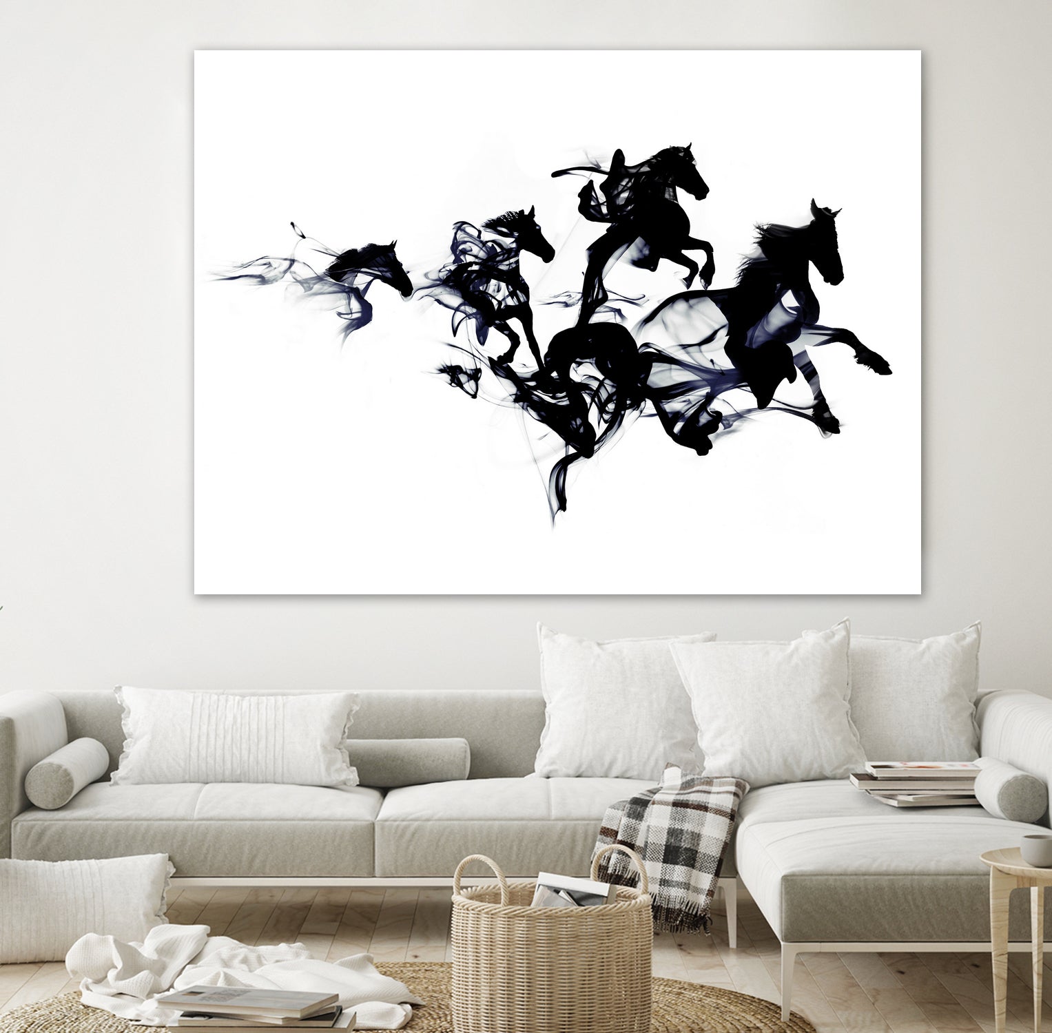 Black horses by Robert Farkas on GIANT ART - black digital drawing