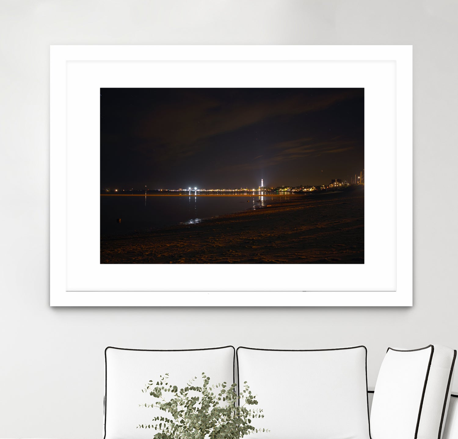 Provincetown at night by William Cunning on GIANT ART - black processing/programming