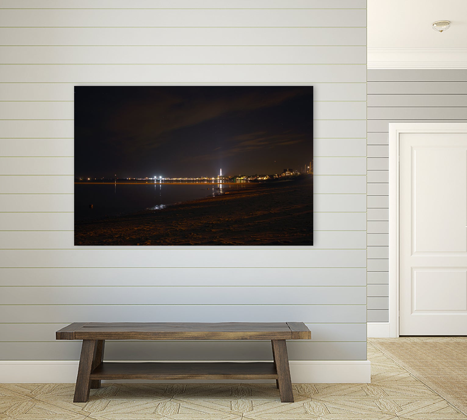 Provincetown at night by William Cunning on GIANT ART - black processing/programming