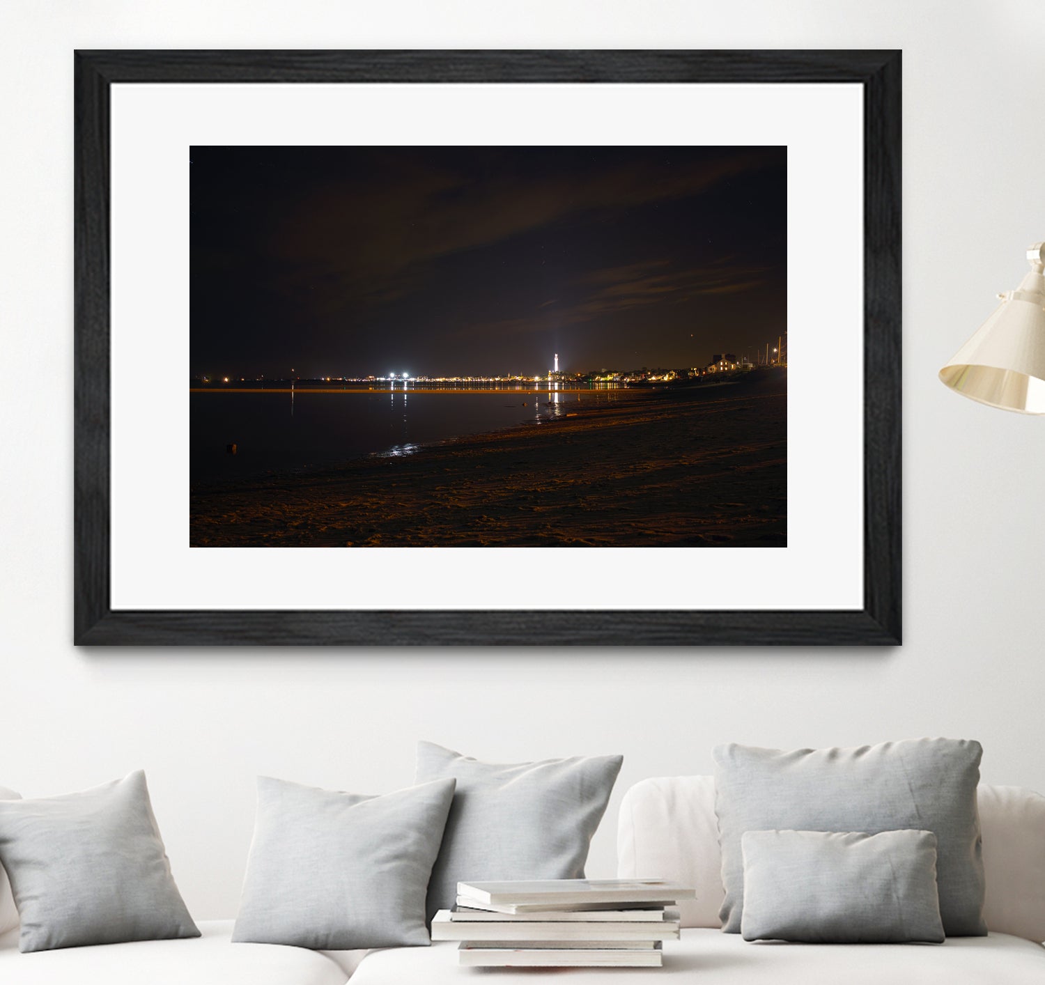 Provincetown at night by William Cunning on GIANT ART - black processing/programming