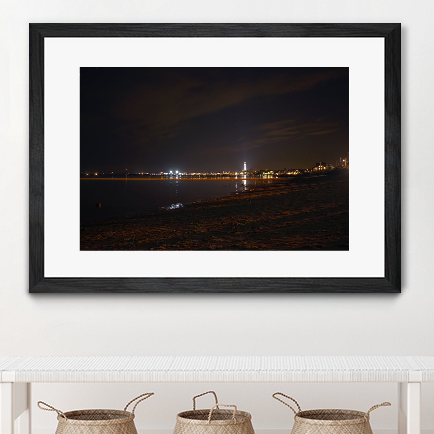 Provincetown at night by William Cunning on GIANT ART - black processing/programming