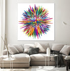 Color Explosion Three by Florian Habermann on GIANT ART - yellow vector illustration