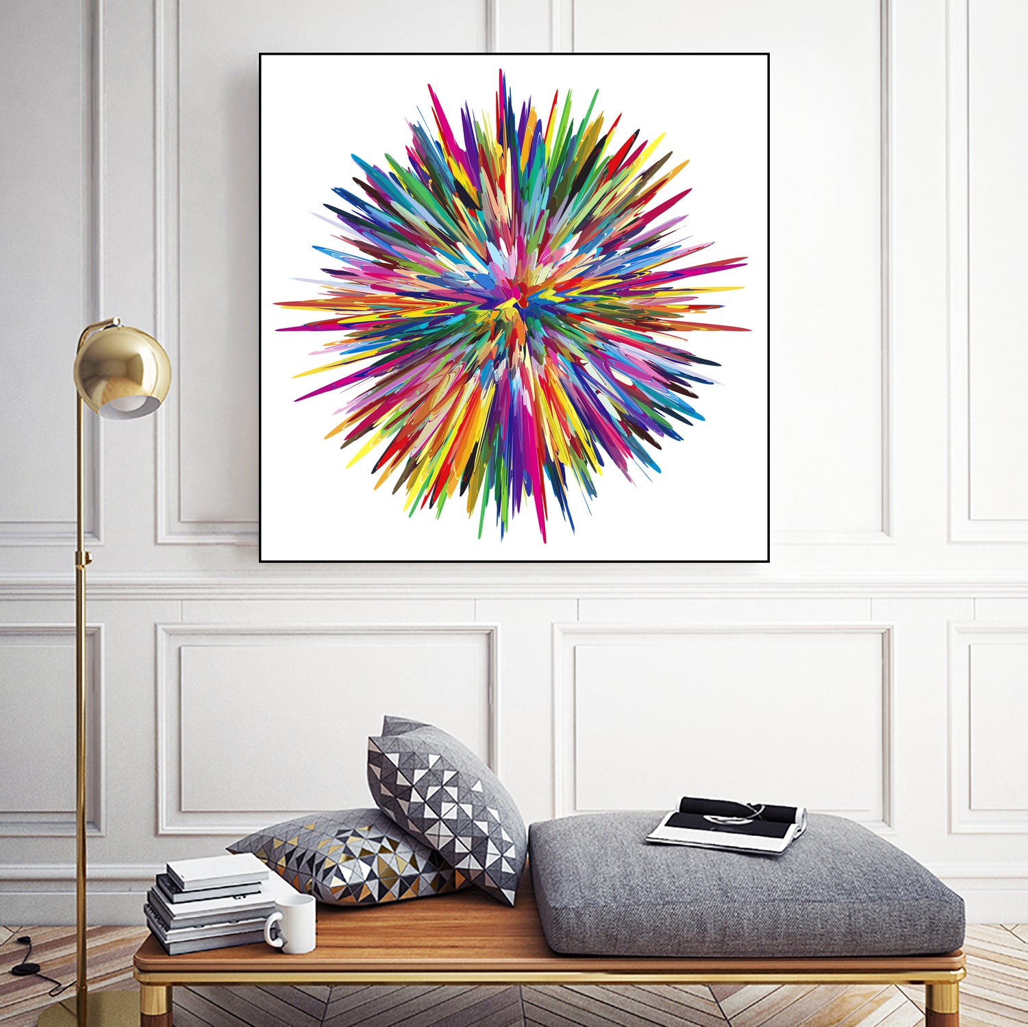 Color Explosion Three by Florian Habermann on GIANT ART - yellow vector illustration