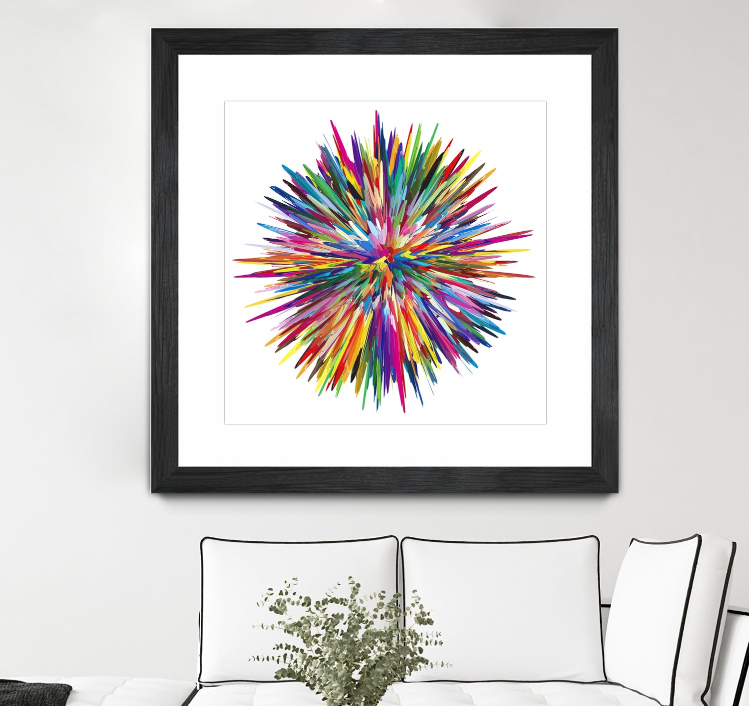 Color Explosion Three by Florian Habermann on GIANT ART - yellow vector illustration