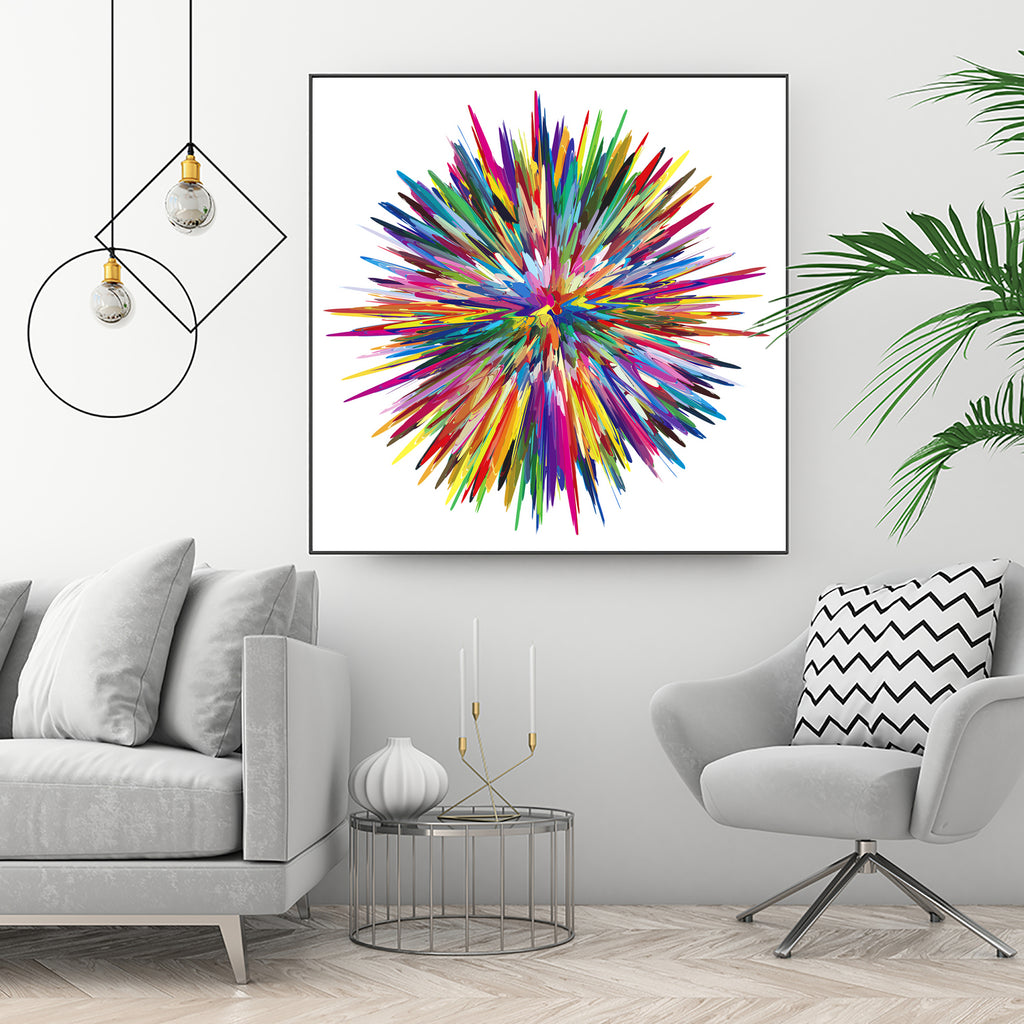 Color Explosion Three by Florian Habermann on GIANT ART - yellow vector illustration