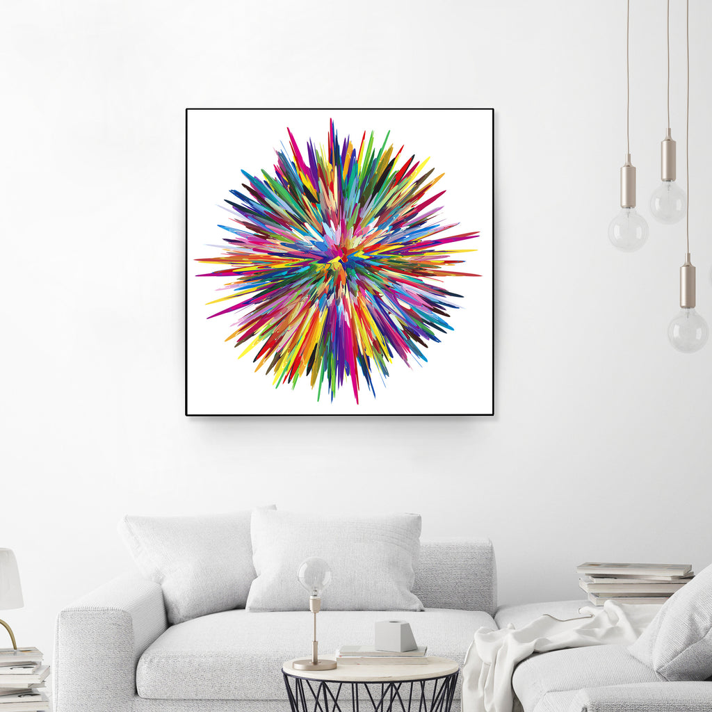 Color Explosion Three by Florian Habermann on GIANT ART - yellow vector illustration