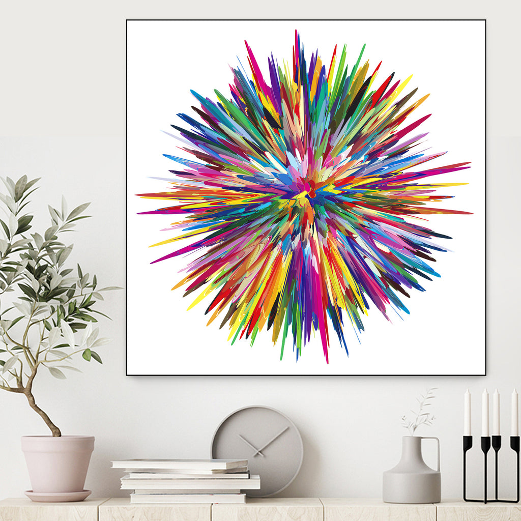 Color Explosion Three by Florian Habermann on GIANT ART - yellow vector illustration