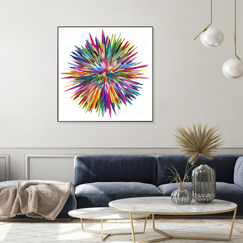 Color Explosion Three by Florian Habermann on GIANT ART - yellow vector illustration